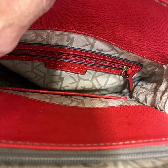 Calvin Klein Red and Gray Backpack main image 4
